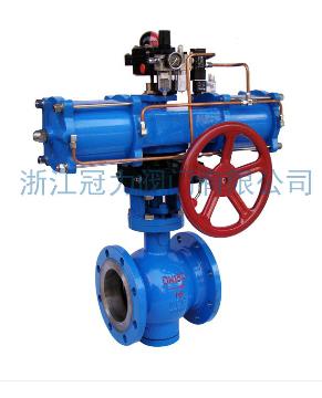 法蘭式V型球閥合流、分流、及流向自由的切換！